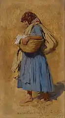 Paysanne se mouchant le nez (c. 1870 - 1875)