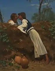Le baiser II, 1864, Belvedere, Vienne