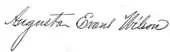 signature d'Augusta Evans Wilson