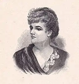 Portrait gravé par Henri Brauer pour l'album d'Angelo Mariani, un pharmacien vantant son cordial (1894).