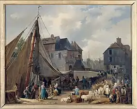 Le Port d'Honfleur, l'embarquement des bestiaux (vers 1823), Paris, Petit Palais.