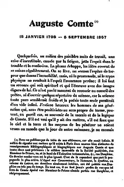 Image illustrative de l’article Auguste Comte (ouvrage)