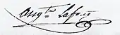 signature d'Auguste Laforêt