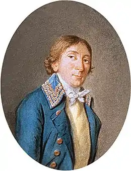 Portrait d'Auguste Pidou, patriote vaudois.