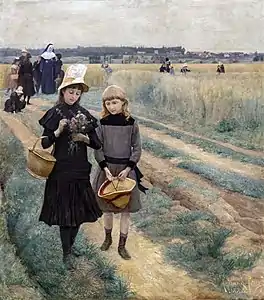 La Promenade du jeudi dans les champs (1888), musée des Augustins de Toulouse.