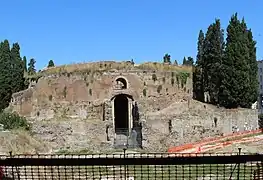 Panorama de l'entrée du mausolée d'Auguste.