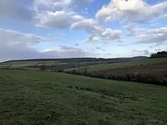 La Combe aux Rats à l'est du village