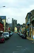 Ault, l'église Saint-Pierre au bout de la Grand-Rue.