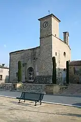 Ancienne chapelle castrale Saint-Aubin devenu médiathèque.