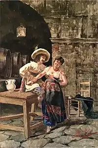 Romance dans la cave à vin, 1881