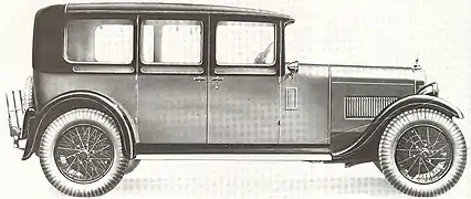 Limousine Twenty six "Ranelagh" de 3,4 litres de 1931