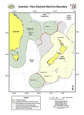 Image illustrative de l’article Frontière entre l'Australie et la Nouvelle-Zélande