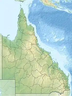 Voir sur la carte topographique du Queensland