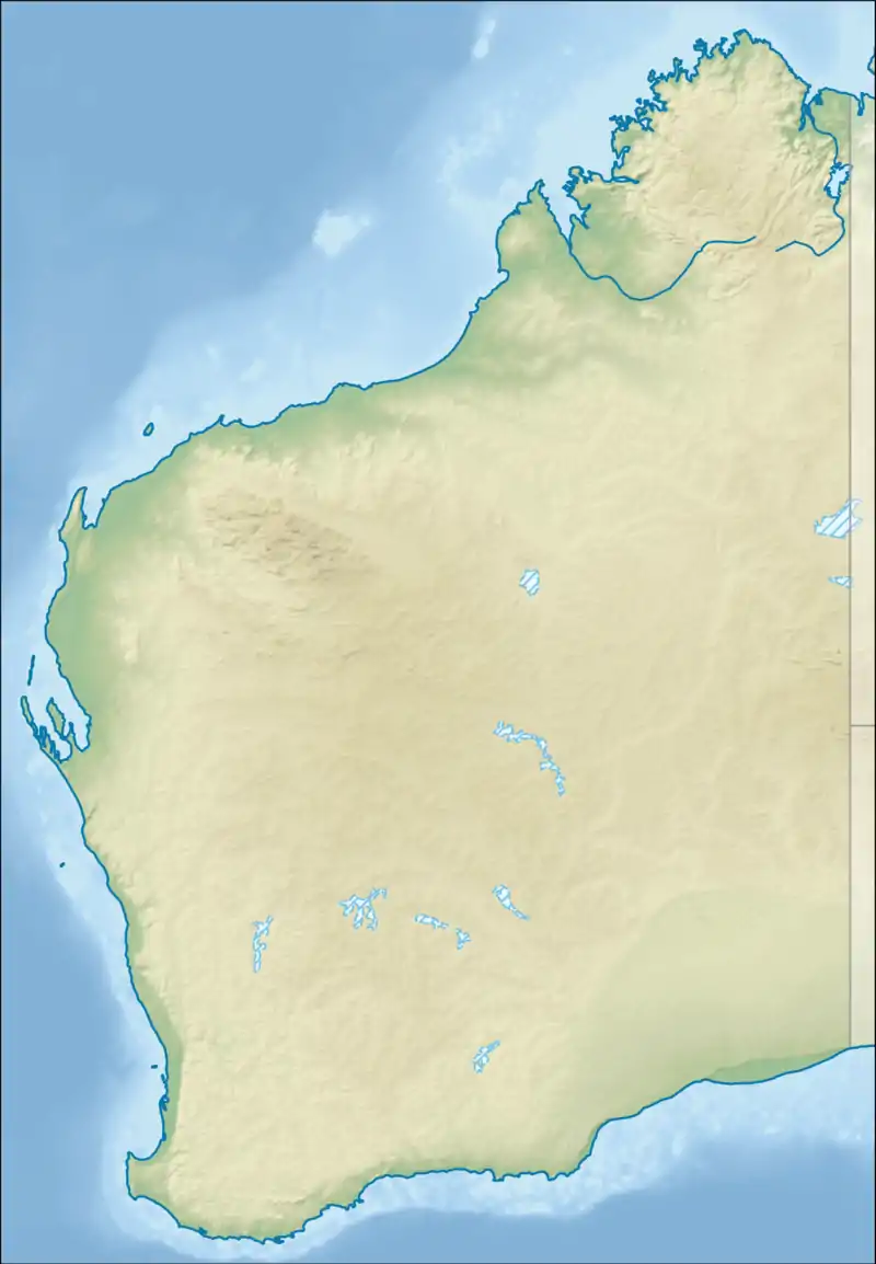 Voir sur la carte topographique d'Australie-Occidentale