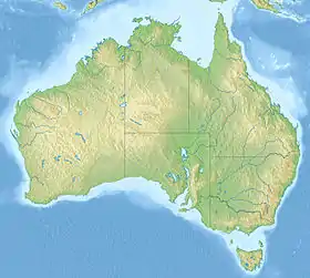 voir sur la carte d’Australie