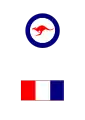 Cocarde de fuselage et drapeau de dérive de l'Australie.