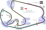 La version actuelle du circuit, 4 309 mètres.