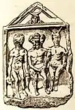 Gravure d'un autel gaulois (éduen)