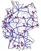 Les églises routières en Allemagne