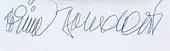 signature de Jiřina Bohdalová
