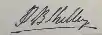 Signature de Percy Bysshe Shelley