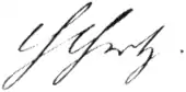 Signature de Heinrich Hertz