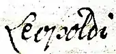 signature de Léopold de Schleswig-Holstein-Sonderbourg-Wiesenbourg
