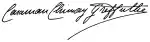 Signature de Élisabeth de Riquetde Caraman-Chimay