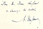 signature de Norbert Dufourcq