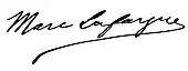 signature de Marc Lafargue