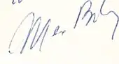signature de Max Bilen