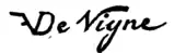 signature de Félix De Vigne