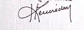 signature de Herri Gwilherm Kerouredan