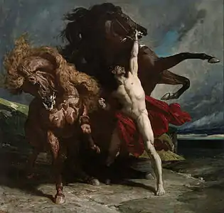 Henri Regnault, Automédon avec les chevaux d'Achille, 1868