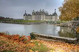 Château de Chambord en automne.