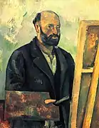 Paul Cézanne, autoportrait avec palette