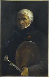 Autoportrait de Granet âgé à la palette(1826-1849), Château de Versailles.