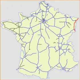 Carte de la route.