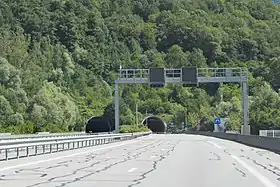 Extrémités sud du tunnel des Hurtières.