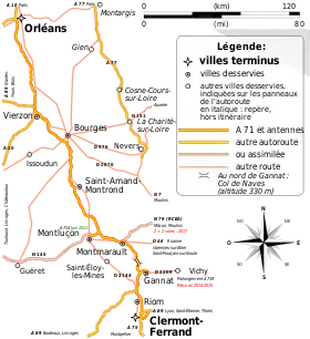 Carte de la route.