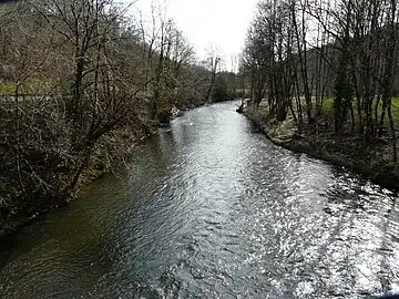 L'auvézère à Guimalet.