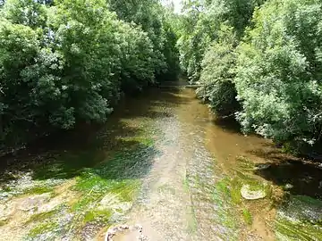 L'Auvézère à Sainte-Eulalie-d'Ans.