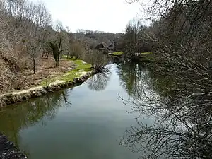 L'Auvézère au site de la Forge.