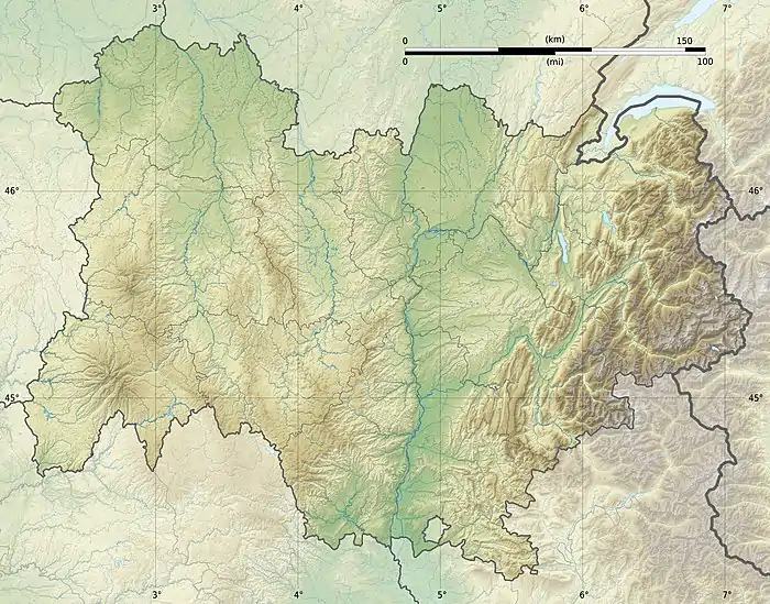 Voir sur la carte topographique d'Auvergne-Rhône-Alpes