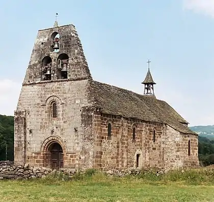 L'église Saint-Maurice-et-Saint-Louis de Vebret.