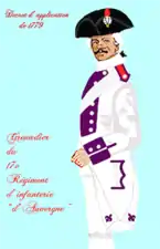 régiment d'Auvergne de 1779 à 1791