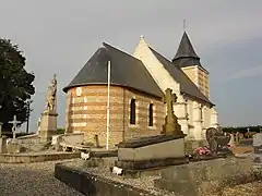 Église Saint-Léger d'Auzouville-Auberbosc.