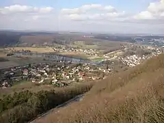 Vue sur les deux villages.