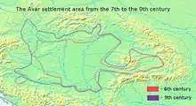 Peuplements avars vers 600-800
