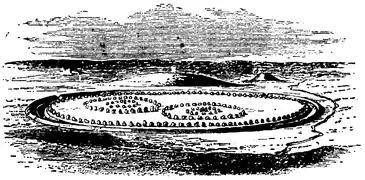 Avebury henge dans une illustration du XIXe siècle